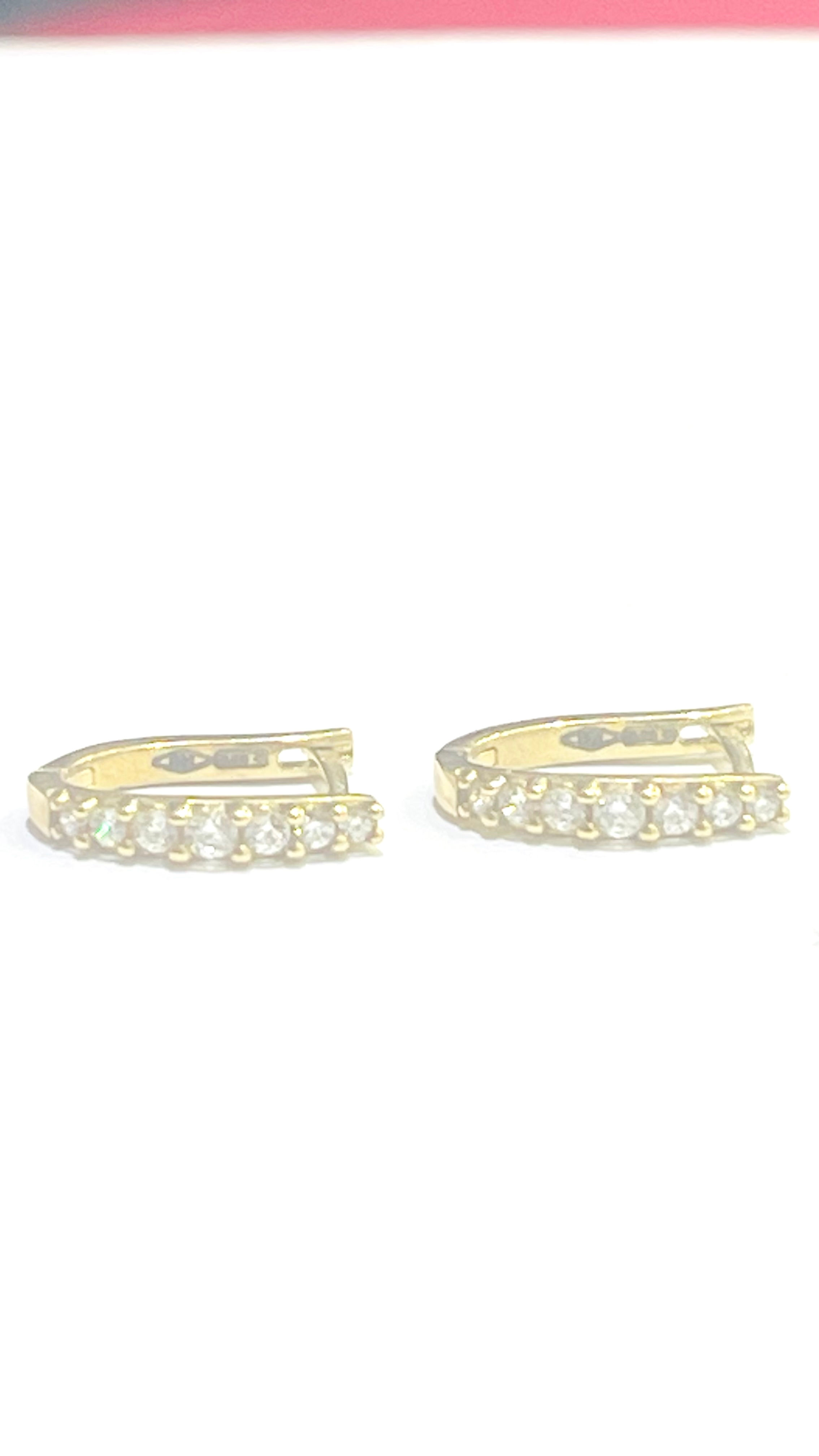 Hoop 18k solid earring