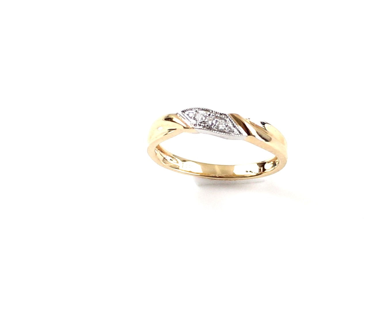 Wedding ring 0.05 carat 14k