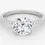 Thumbnail: Pave engagement diamond ring