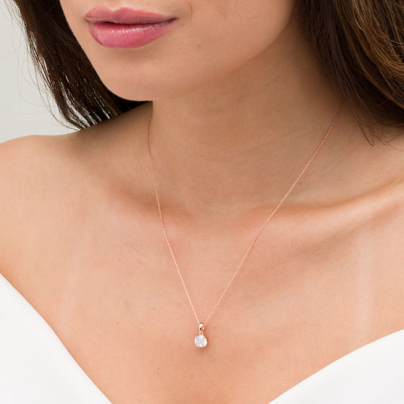 Thumbnail: Solitaire diamond pendant 