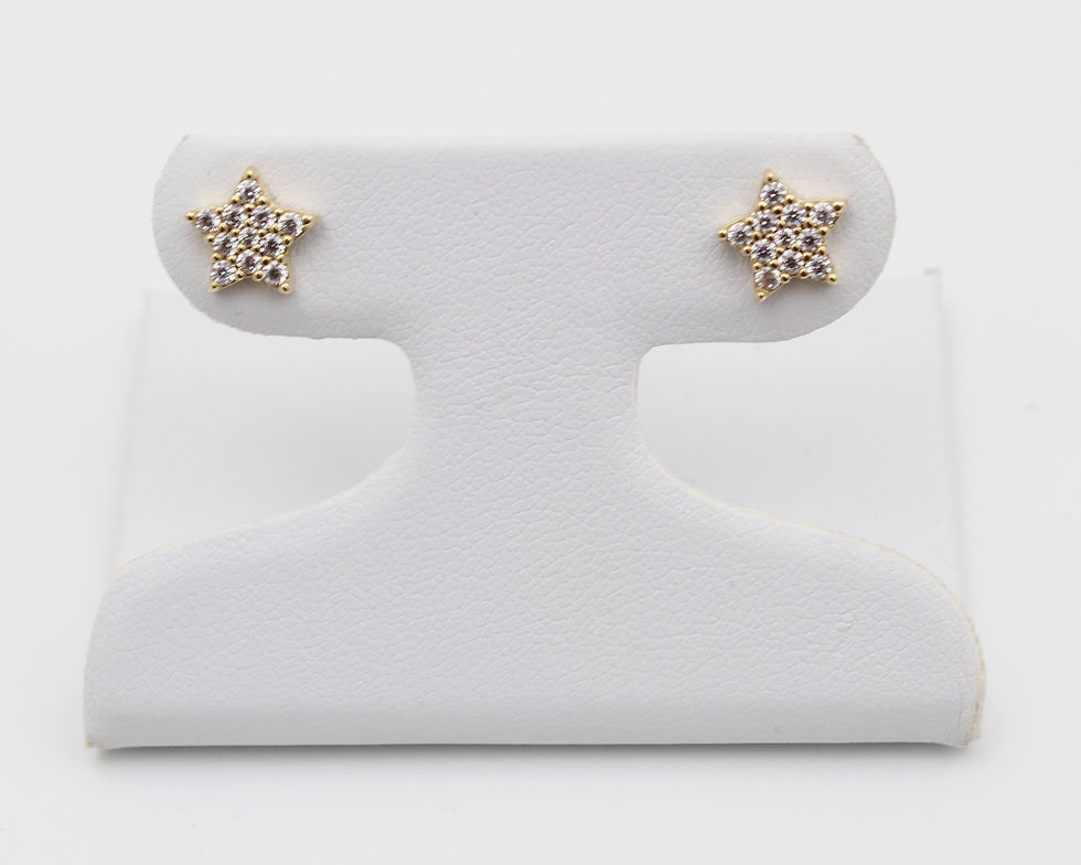 Stud star 18k earring