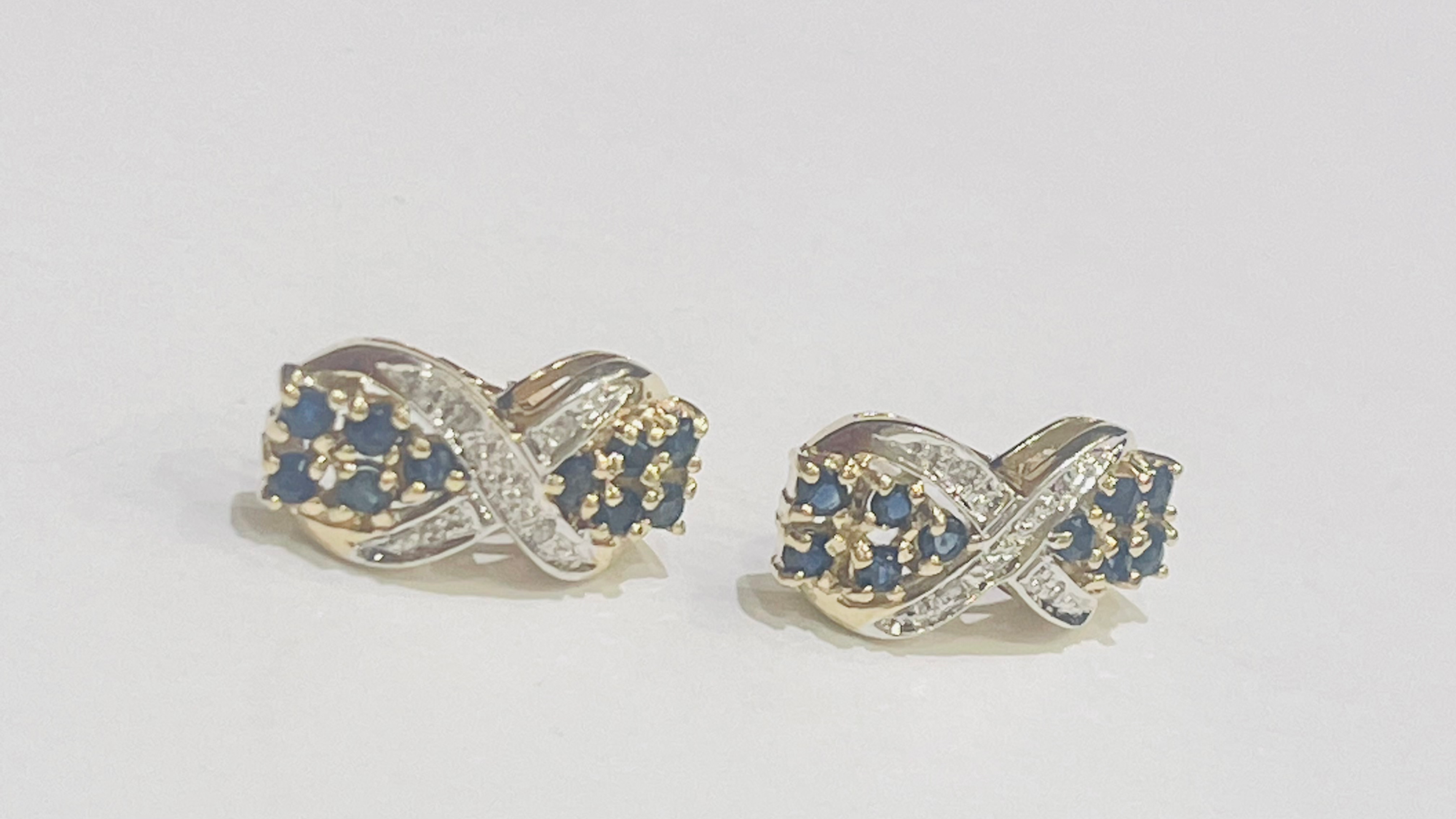 Sapphire earring 