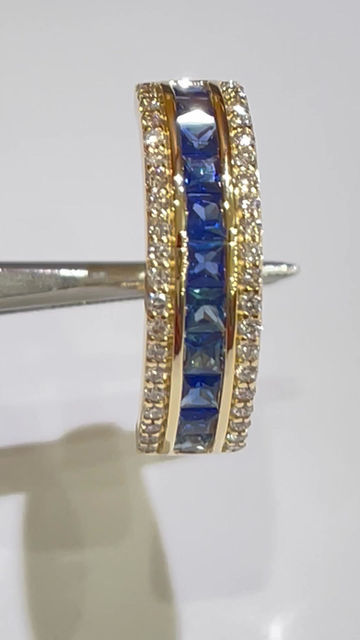 Thumbnail: Sapphire diamond ring 
