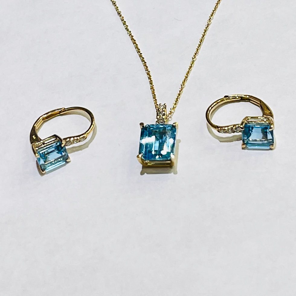 Thumbnail: Blue topaz set