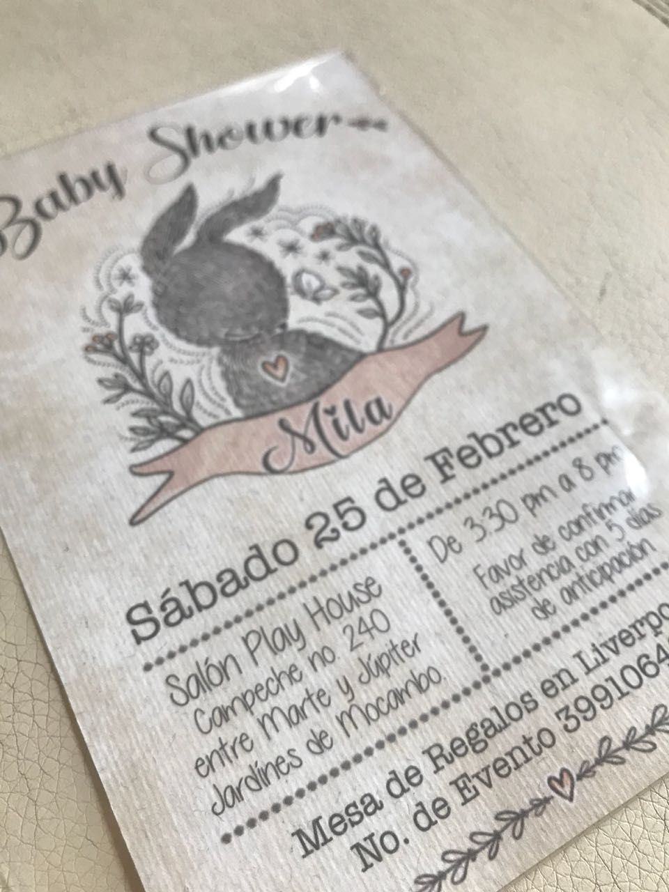 Invitaciones para Baby Shower