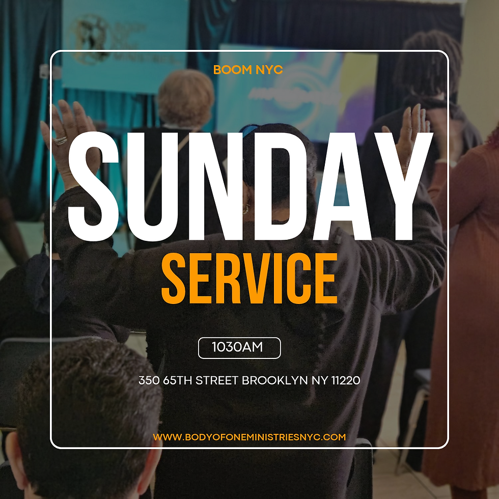 BOOM NYC SUNDAY SERVICE
