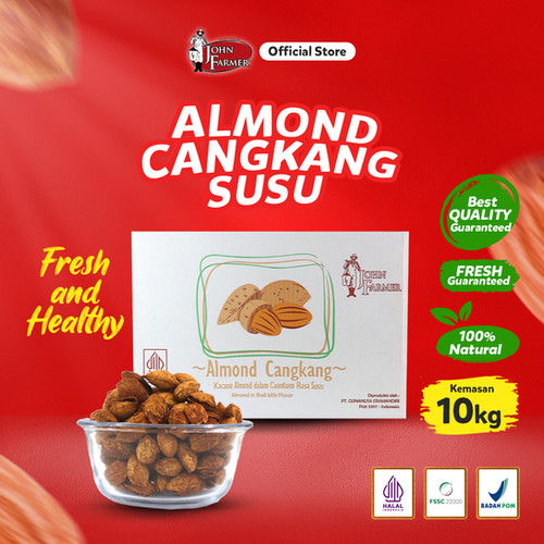 John Farmer - Kacang Almond Cangkang Susu (Almond Nuts in Shell Milk ...
