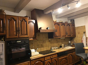 Cuisine avant rénovation dans le cadre d’un projet accompagné par NÉGO D’INTÉRIEUR