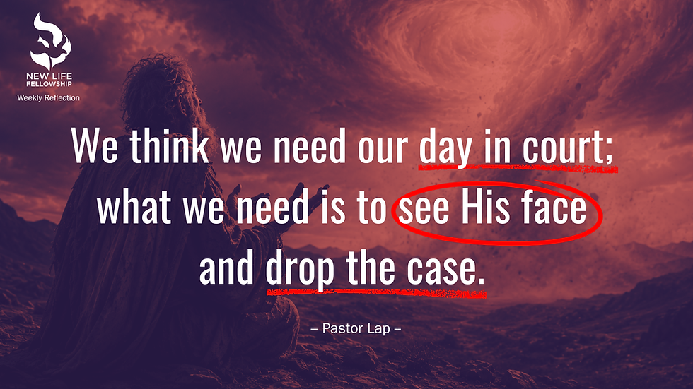 WEEKLY REFLECTION by Pastor Lap Dinh on Job 40–42 and Romans 15