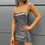 Thumbnail: Women's Sexy Mini Dress Solid Sleeveless Leather Dress