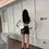 Thumbnail: Women's Sexy Hot Shorts Stretchy Plus Size Black Mini Shorts