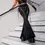 Thumbnail: Gothic Flared Pants Women's High Waist Punk Bandage Harajuku Trousers
