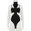 Thumbnail: 2 Piece Set Bodysuit & Crop Top Hollow Out Sexy Sleeveless Clubwear for Women