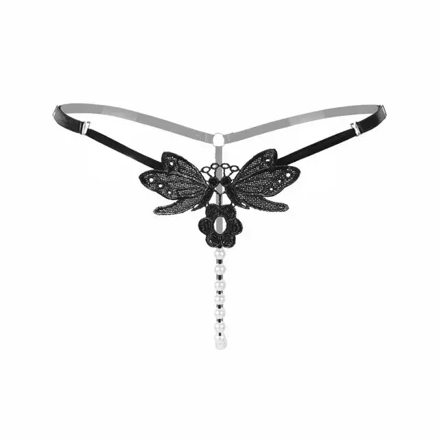 Women's Sexy Thong Pearls G String Lingerie