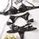 Thumbnail: Women's Leather Bra 4 Pieces Set Lingerie Briefs Thigh Harness & Garter