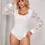 Thumbnail: Breathable Bodysuit for Women Mesh Long Sleeves Lingerie