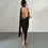 Thumbnail: Women's Ruched Backless Dress Back Split Sexy Sleeveless Dress