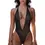 Thumbnail: Mesh Micro Monokini See Through High Cut Thong Swimsuit Swimwear for Women