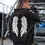 Thumbnail: Angel Wings Printed Jumper Hooded Harajuku Sweatshirt Women's Casual Pullover