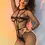 Thumbnail: Women's Fishnet Jumpsuit Bandage Erotic Mesh Lingerie