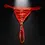 Thumbnail: F*** Letter Thong Crystal Body Jewellery Sexy G string for Women