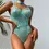 Thumbnail: Mesh Bodysuit with Choker Backless Bodysuit Sexy Lingerie