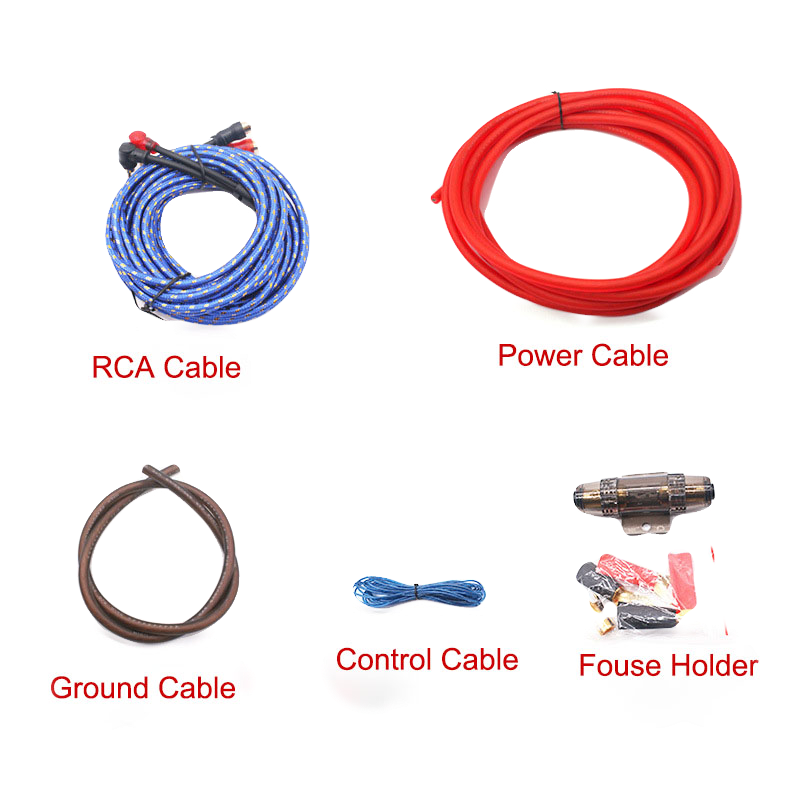 Thumbnail: Car Amp Wiring Kit 4GA 2800W