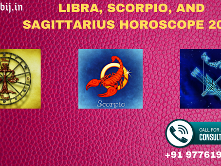 Libra, Scorpio, and Sagittarius horoscope 2021