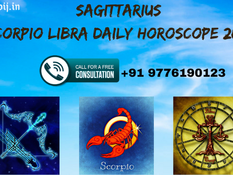 Sagittarius Scorpio Libra daily horoscope 2021