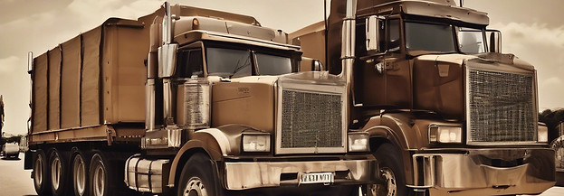 heavy vehicles, brownish shades , on the road .jpg