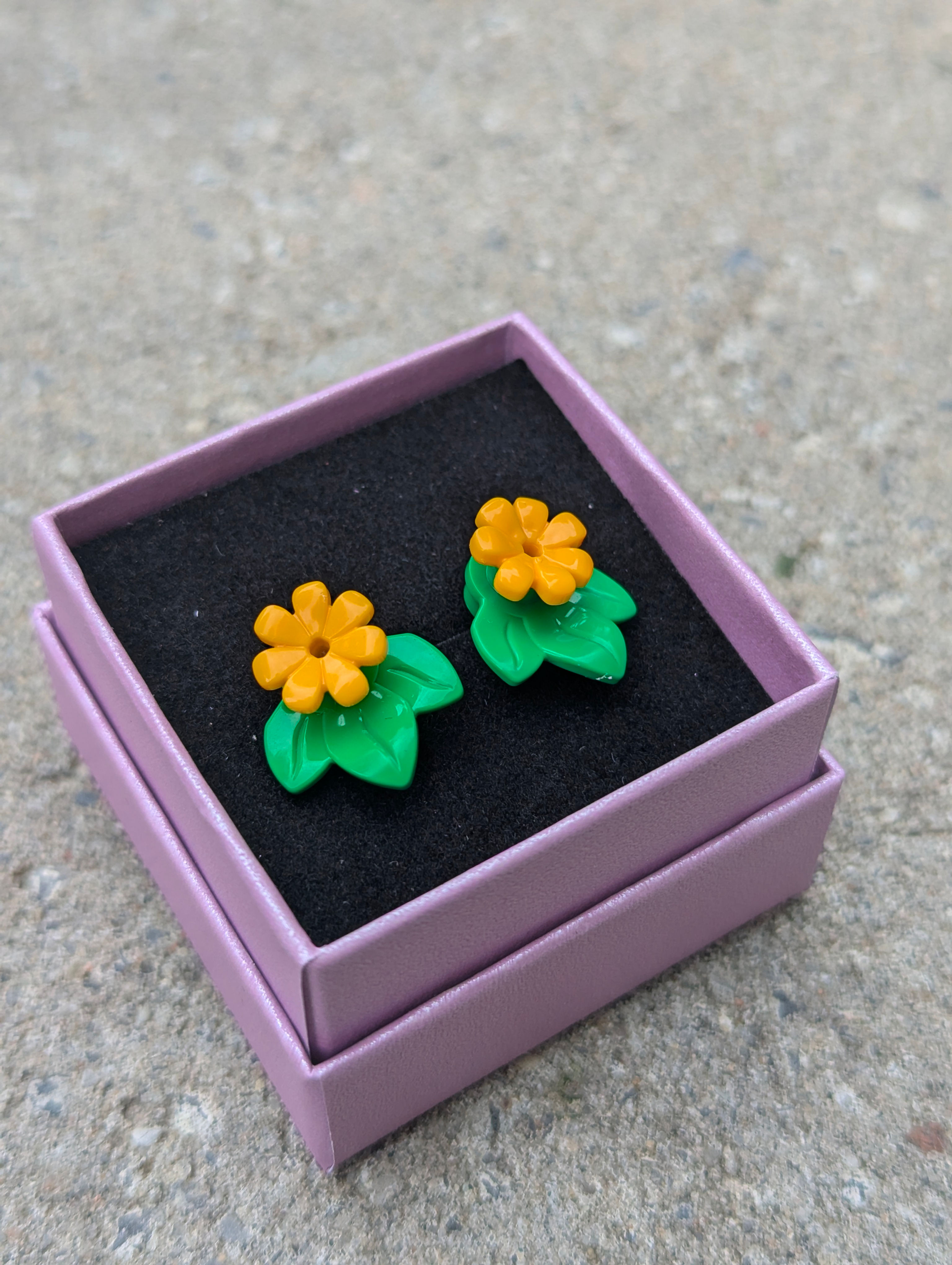 Boucles d'oreilles LEGO® Bouquet printanier - Soleil Orangé