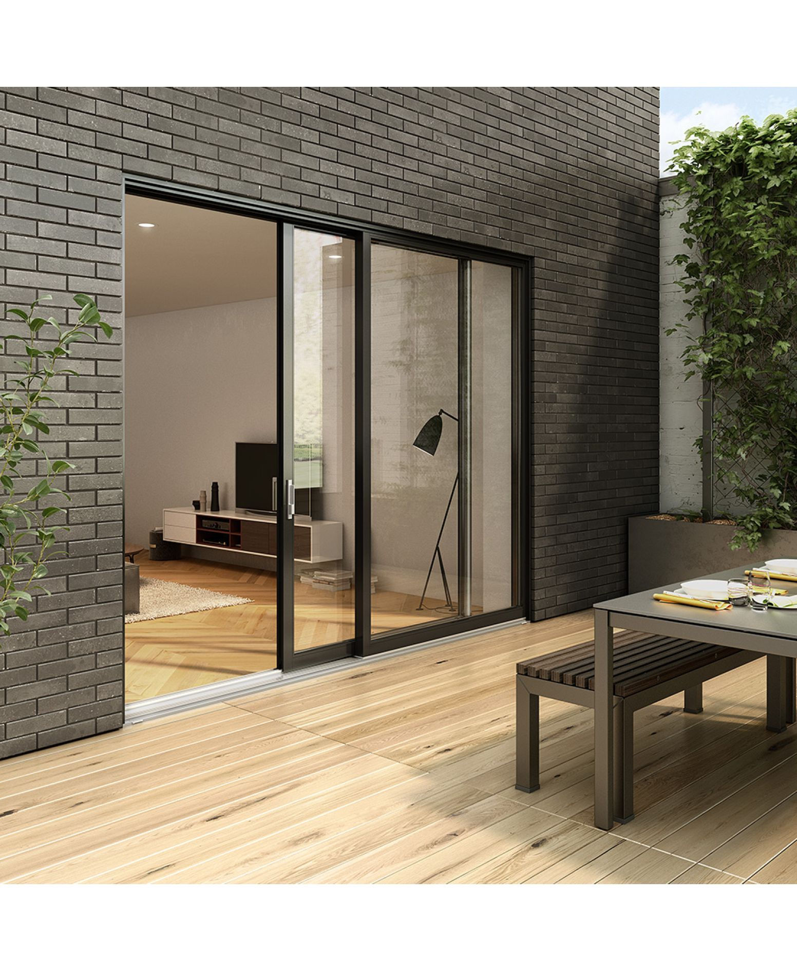 Porte-patio Loft Aluminium