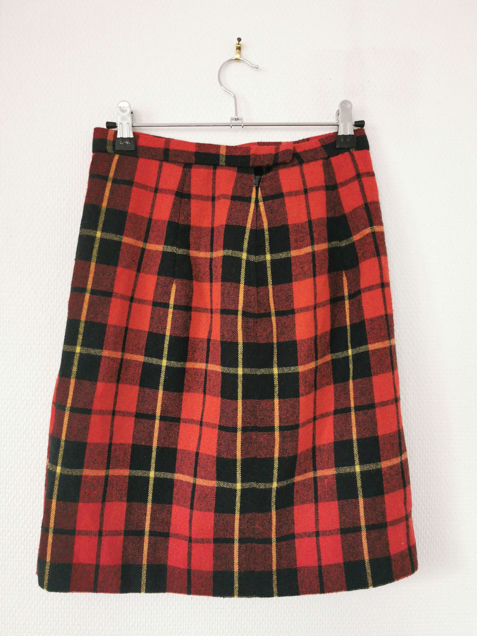 Miniature : Jupe en laine imprimé tartan T. 34