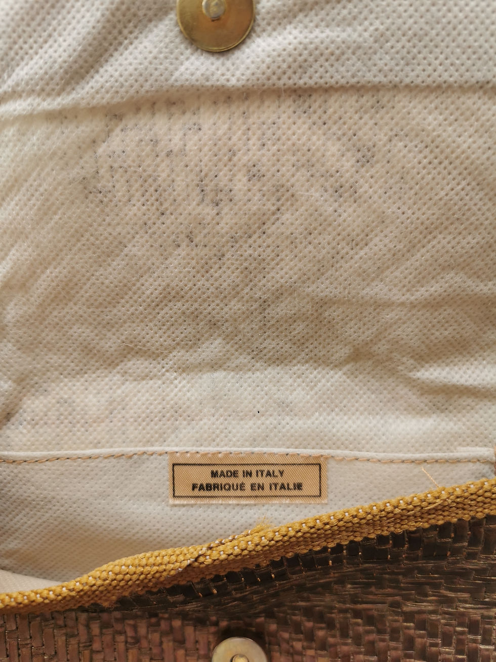 Miniature : Pochette en osier 