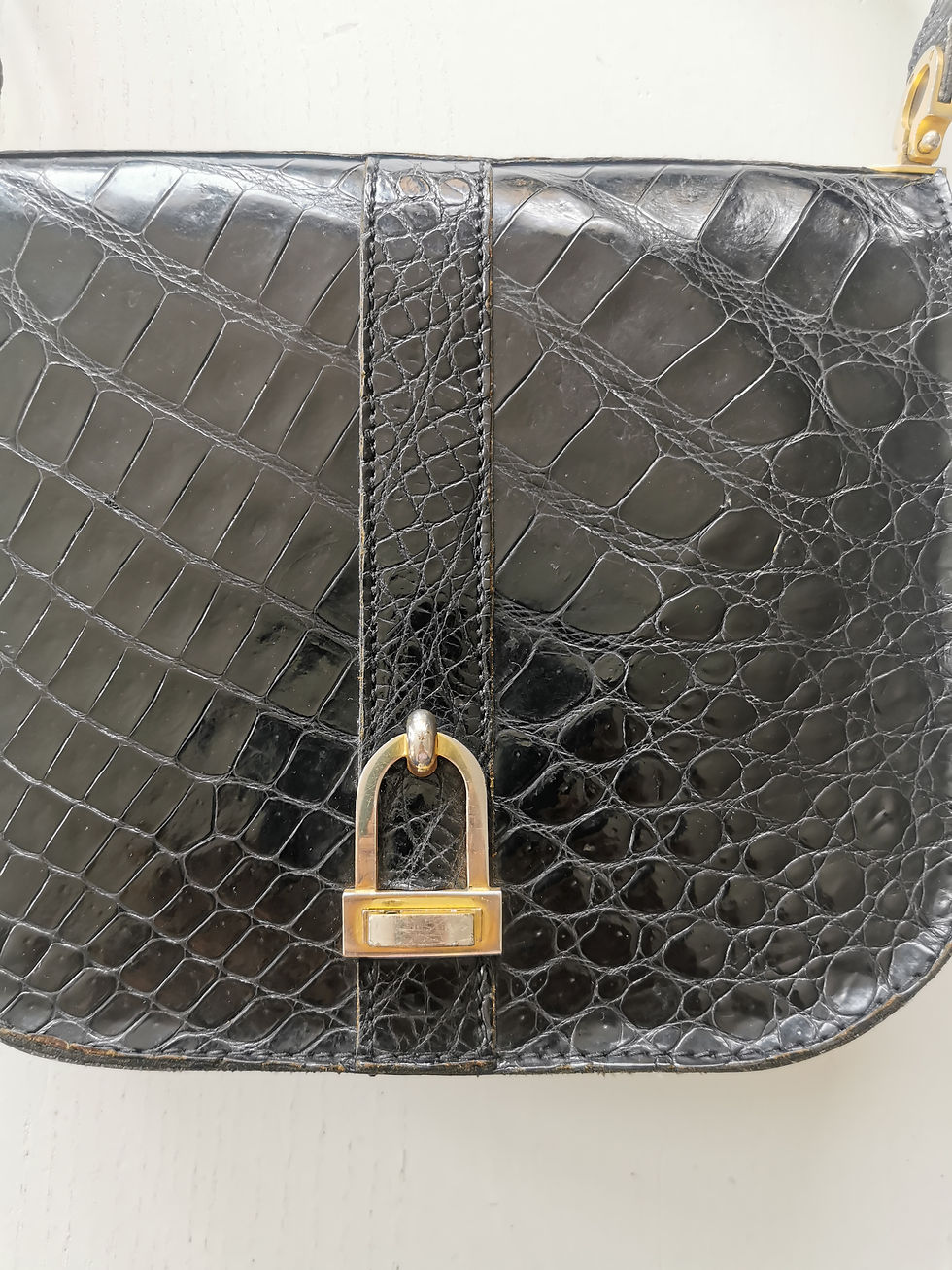 Miniature : Sac en cuir façon croco 