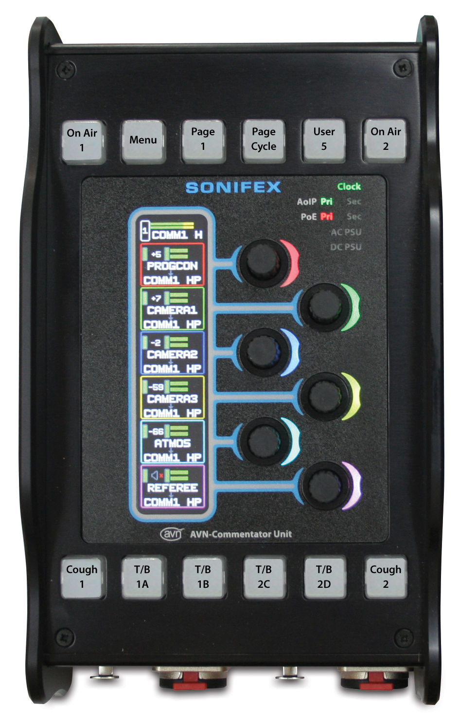 Thumbnail: Sonifex AVN-CU2 2 Mic/Line Input Commentator Unit - Dante