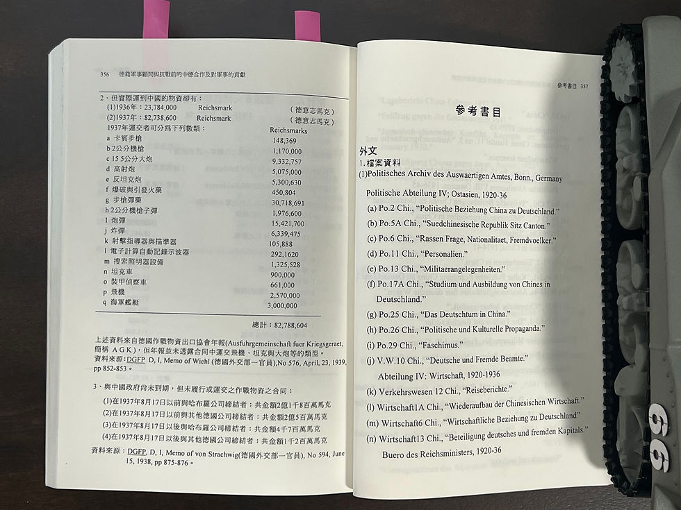 德籍軍事顧問與抗戰前的中德合作及對軍事的貢獻,傅寶真 博士 著,國立編譯館主編,台灣民生出版有限公司印行