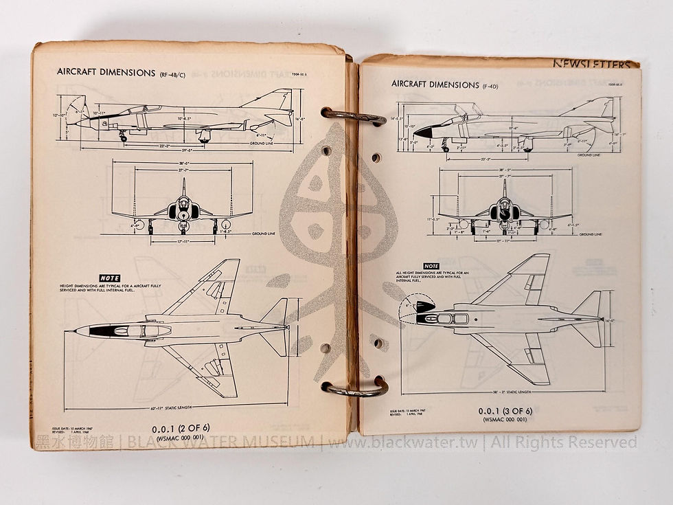 1968, USN, TDDR-50.0 McDonnell Douglas F-4 Aircraft TDDR-50 Series Trouble Shooting Manuals General Information 民國57年,美國海軍,TDDR-50.0 麥克唐納道格拉斯 F-4J 飛機 TDDR-50 系列故障排除手冊 - 一般說明《Black Water Museum Collections | 黑水博物館館藏》