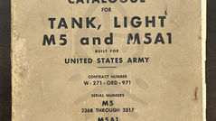 民國32年(1943)美國陸軍《M5及M5A1司徒輕戰車G-103暫行保修零件目錄》梅西-哈里斯公司版(合約W-271-ORD-971)