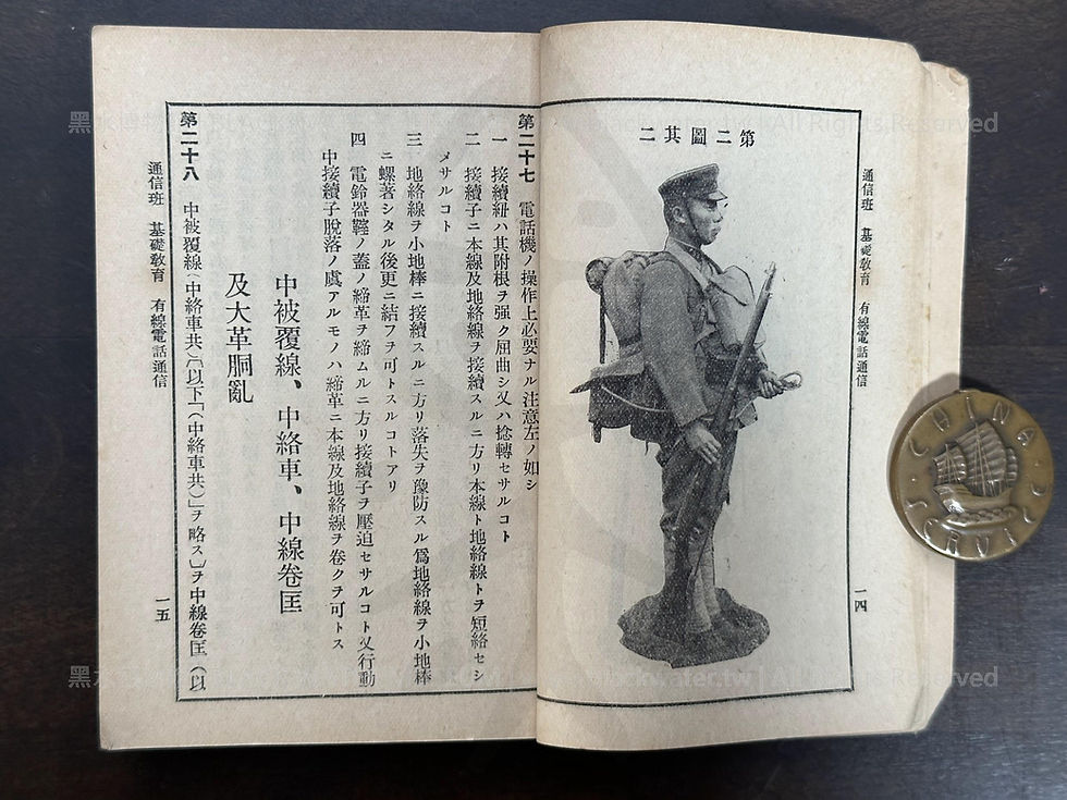敎訓第十九號，步兵通信教育規定，(民國23年|主曆1934年)昭和九年九月 敎育總監部《Black Water Museum Collections | 黑水博物館館藏》