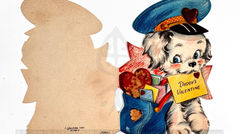民國34年(1945) Hallmark「給爸爸的情人節」賀卡 —— 菲利普·A·鮑威爾 (Philip A. Powell) 遺物