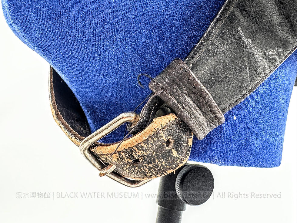 Spanish Mº Tanquista Leather Tank Crew Crash Helmet
西班牙 Mº Tanquista(戰車組員型)皮革防撞帽《Black Water Museum Collections | 黑水博物館館藏》