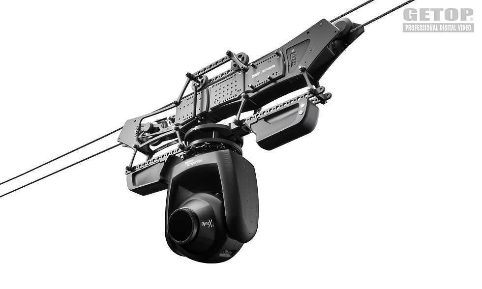 Dactylcam Pro 專業纜繩攝影機系統 掛載 DynaX5 空拍五軸攝影機穩定系統