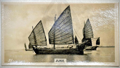 SHIPS AND SHIPPING-SERIES OF 50 REAL PHOTOGRAPHS《JUNK》中國帆船