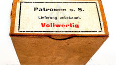 民國26年(1937)德國 三角形廠徽(P.G.F.) 7.92×57mm 「s.S.重尖彈」紙製彈藥盒
