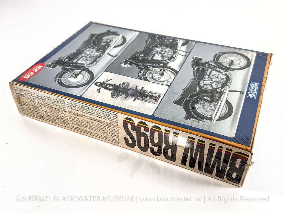 1986 Japanese Gunze Sangyo G-611 1:12 BMW R69S High-Tech Model Kit — First Edition
民國75年(1986)日本 Gunze Sangyo G-611 1:12 BMW R69S 高科技模型套件——初版《Black Water Museum Collections | 黑水博物館館藏》