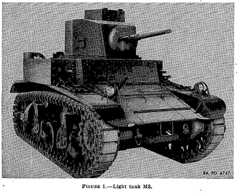 1942 G103 M3 STUART TANK | 民國31年 M3司徒戰車