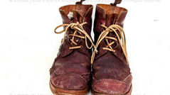 日本帝國,陸軍被服廠 編上靴,(民國33年|1944)昭和19年,曉二九五三部隊,須田金次郎 遺物《Black Water Museum Collections | 黑水博物館館藏》