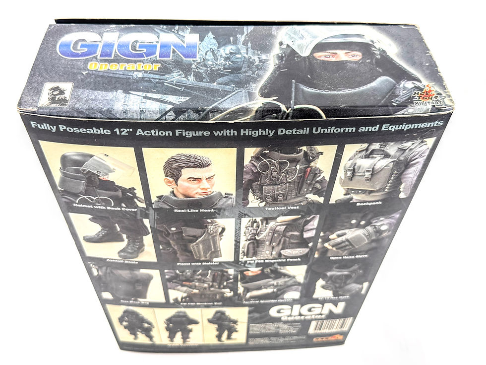 GIGN Operator, 1/6 Scale Fully Poseable 12" Action Figure(Groupe d'Intervention de la Gendarmerie Nationale)(Collection Set No. 2)
法國國家憲兵干預組(GIGN)幹員1/6比例可動人形(館藏第二組)《Black Water Museum Collections | 黑水博物館館藏》