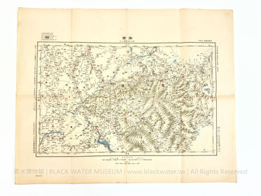 明治43年(宣統2年.1910) 日本帝國陸地測量部 百萬分一《東亞輿地圖》濟南(附泰安、兗州、濟寧、大名)圖幅